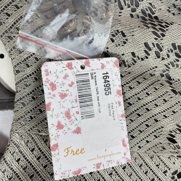 Free People Short Dress Size 8, Taupe/Stone, F851Y996 Lace New With Tags NWT - Picture 3 of 9